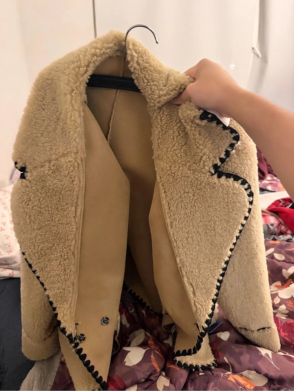 Chou Yatou Teddy Jacket in Brown Size Small NWT
